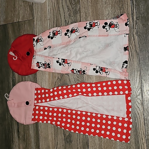 Disney minnie mouse & mickey mouse hand towels polka dots new hg01 - Picture 2 of 3
